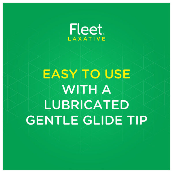 Fleet Laxative Saline Enema  Gentle Glide Tip