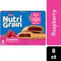 Kellogg’s Nutri-Grain Raspberry Breakfast Bars, Made with 10g Whole Grains, 8 Count