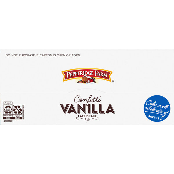 Pepperidge Farm Frozen Confetti Vanilla Layer Cake