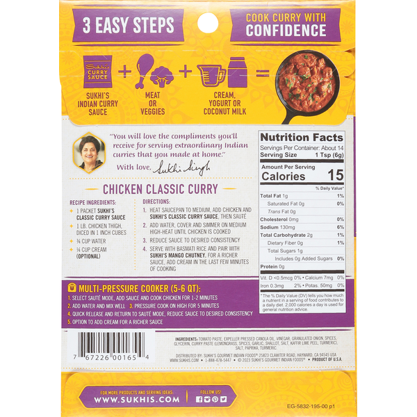 Sukhi's Classic Curry Sauce Paste