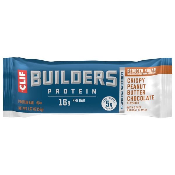 Builders Reduced Sugar Crispy Peanut Butter Chocolate Flavored Protein Bar