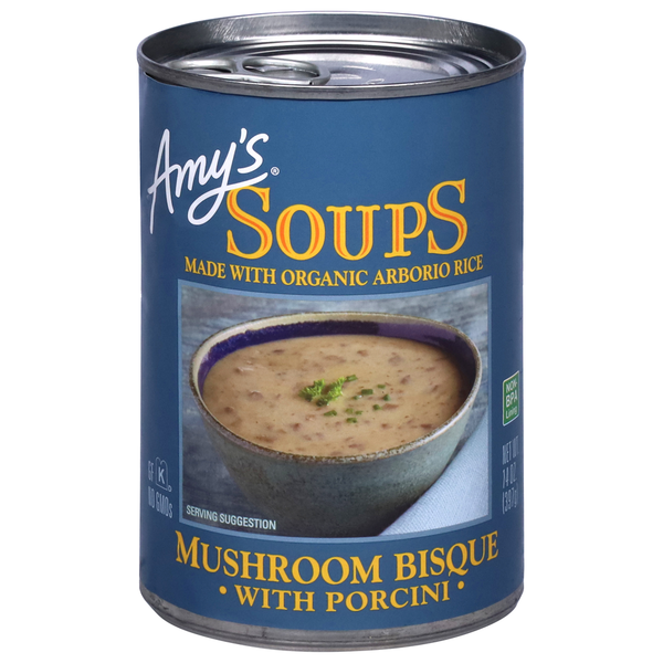 Amy's Kitchen Mushroom Bisque with Porcini Soup