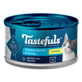Blue Buffalo Tastefuls Natural Wet Food for Adult Cats, Flaked Chicken Entrée in Gravy