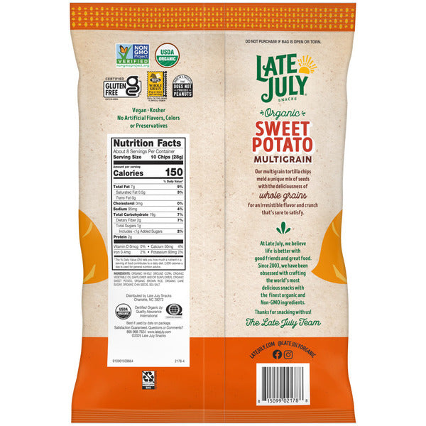 LATE JULY Snacks  Sweet Potato Tortilla Chips