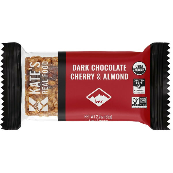 Kate's Real Food Organic Snack Bar, Dark Chocolate Cherry & Almond