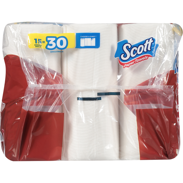 Scott One-Ply Choose-A-Sheet Fast Absorbing Triple Rolls Paper Towels