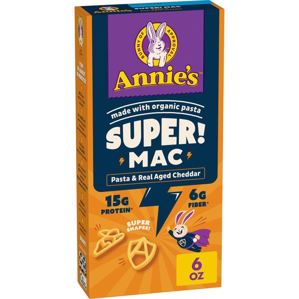 Annie's Super! Mac Shapes and Real Aged Cheddar