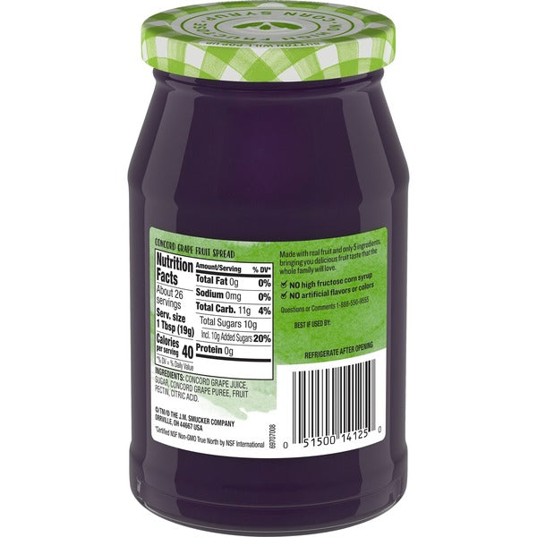 Smucker's Fruit Spread, Concord Grape