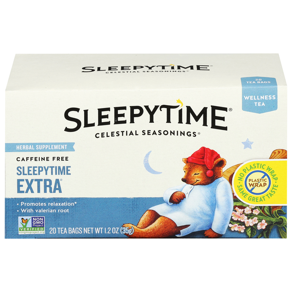 Celestial Seasonings Wellness Tea, Caffeine Free, Tea Bags