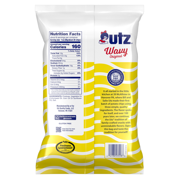 Utz Wavy Original Potato Chips