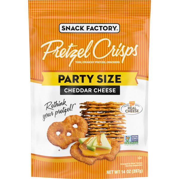 Snack Factory  Cheddar Cheese Pretzel Crisps