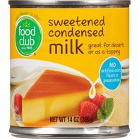 Food Club Milk, Condensed, Sweetened️