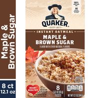Quaker Instant Oatmeal, Maple & Brown Sugar - Pack️