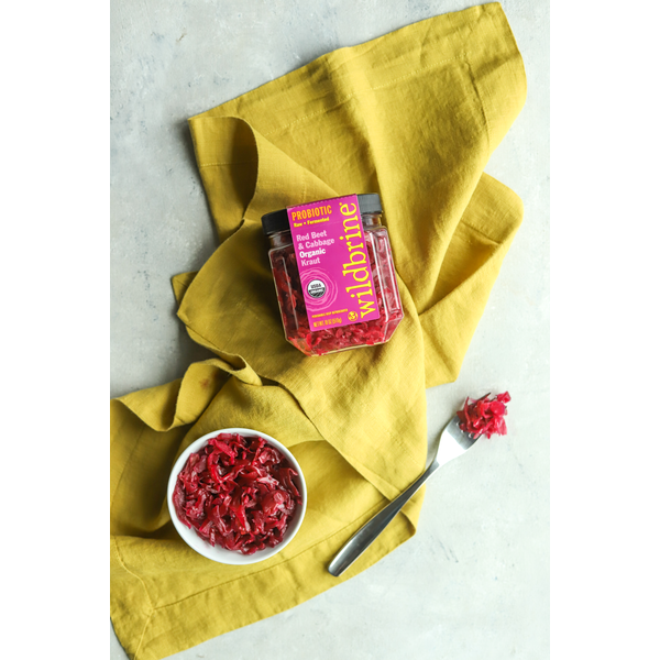 wildbrine Kraut, Organic, Red Beet & Cabbage, Probiotic