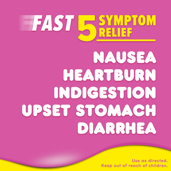 Pepto-Bismol Caplets for Upset Stomach & Diarrhea Relief, Over-the-Counter Medicine