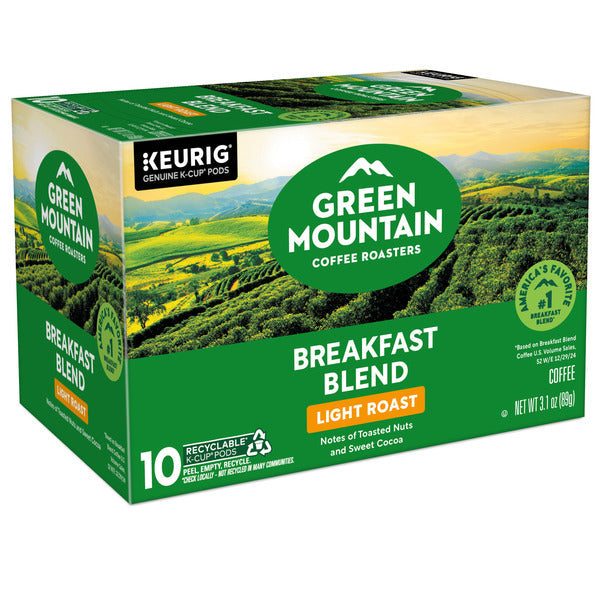 Green Mountain Coffee Roasters Breakfast Blend K-Cup Pods