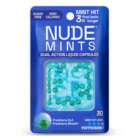 Nude Mints Dual Action Liquid Capsules, Peppermint...
️