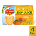 Del Monte Diced Peaches in 100% Juice Plastic Fruit Cup Snacks