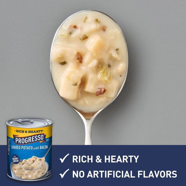 Progresso Rich and Hearty Loaded Potato Bacon and Cheese Soup