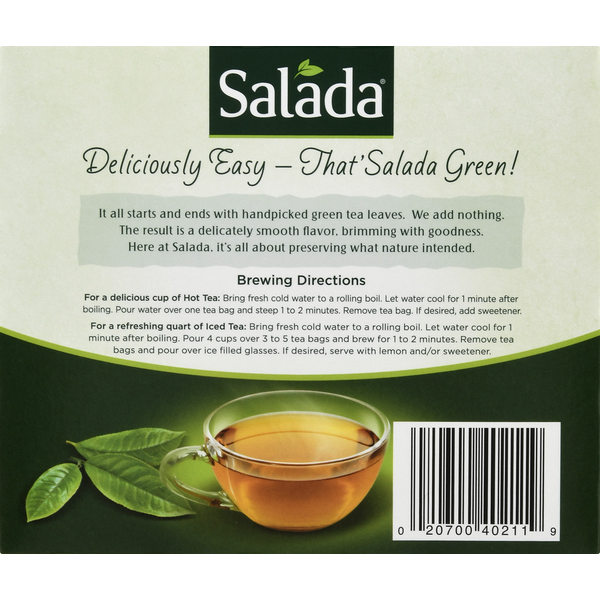 Salada Green Tea, Natural, Tea Bags