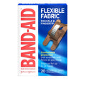 BAND-AID Sterile Flexible Fabric Adhesive Bandages, For Protection & Wound Care of Minor Cuts & Burns, With Quilt-Aid Technology to Cushion Painful Wounds, Finger & Knuckle, 20 ct