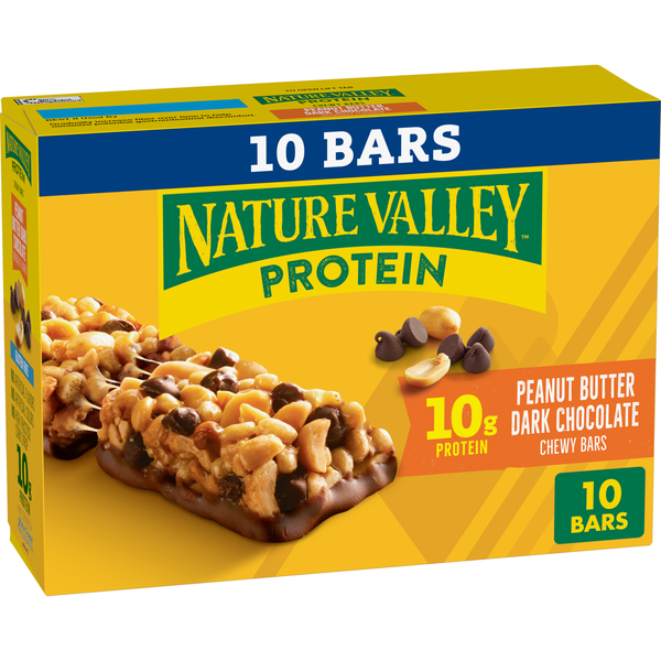 Nature Valley Chewy Protein Peanut Butter Dark Chocolate Granola Bars