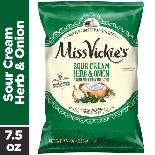 Miss Vickie's Sour Cream Herb & Onion Kettle Cooked Potato Chips