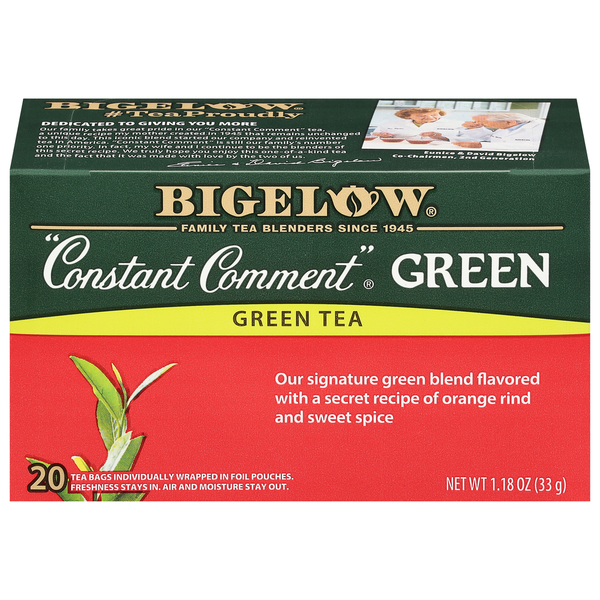 Bigelow Green 20 Tea Bags,  20 individually wrapped tea bags