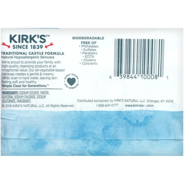 Kirk's Original Fresh Scent Gentle Castile Soap