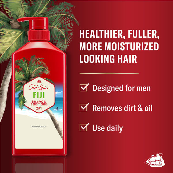 Old Spice Fiji 2in1 Shampoo and Conditioner for Men