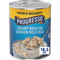 Progresso Rich & Hearty, Creamy Roasted Chicken Wild Rice Canned Soup, Gluten Free