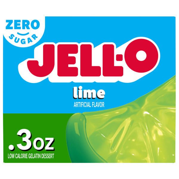 Jell-O Zero Sugar Lime Flavor Gelatin
