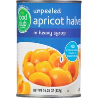 Food Club Apricot Halves in Heavy Syrup, Unpeeled️