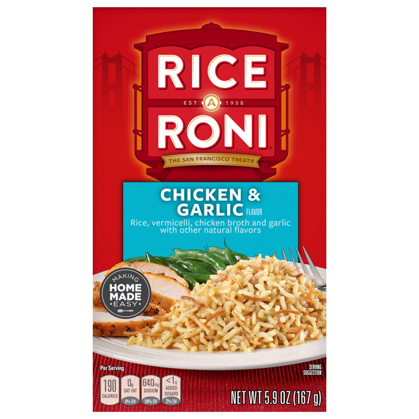 Rice-A-Roni Chicken & Garlic Flavor Rice