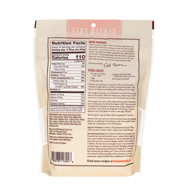 Bob's Red Mill Pizza Crust Mix, Gluten Free