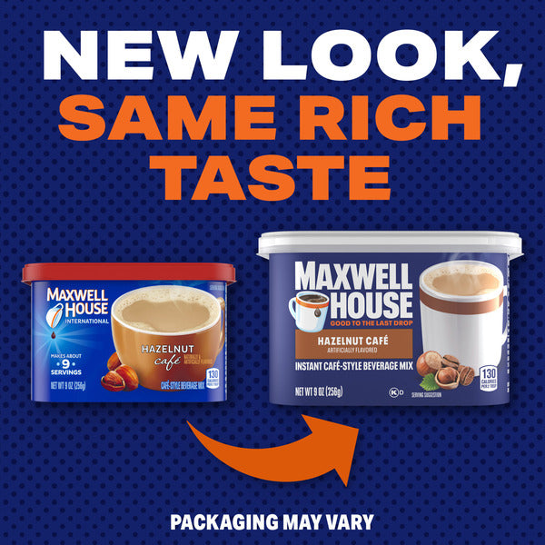 Maxwell House Hazelnut Cafe Instant Cafe-Style Beverage Mix