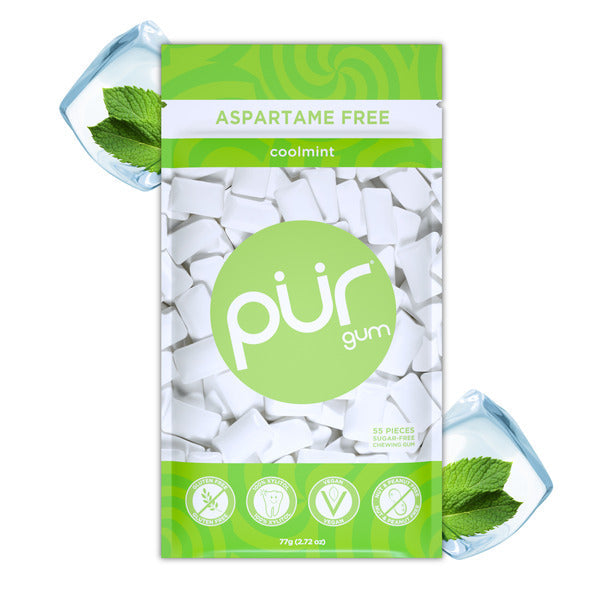 PÜR Coolmint, Aspartame Free, Made with Xylitol, Natural Flavored Gum