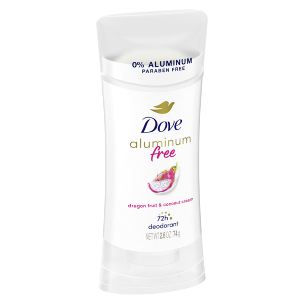 Dove Aluminum Free Deodorant Stick, Dragon Fruit & Coconut Cream