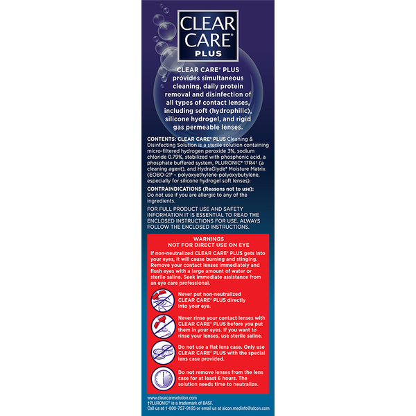Alcon CLEAR CARE Cleaning & Disinfecting Solution with HydraGlyde