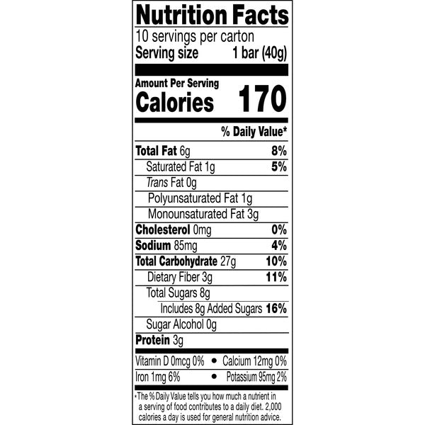 KIND Dark Chocolate Chunk Healthy Grains Energy Bars, 10 Count, 1 Cardboard Box