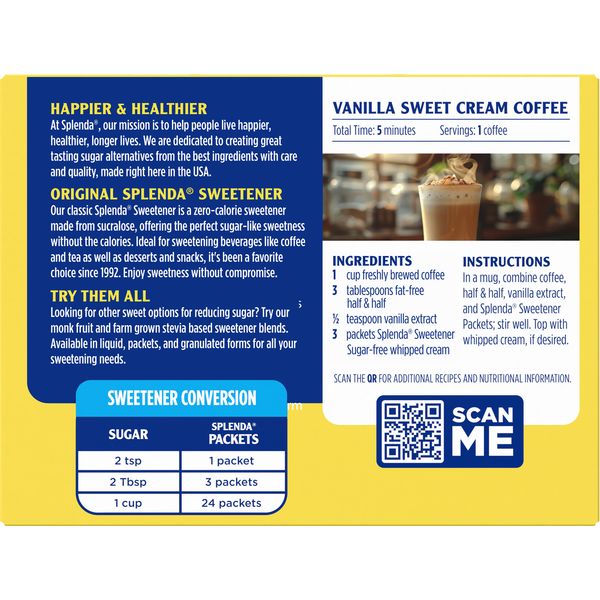 Splenda Zero Calorie Sweetener