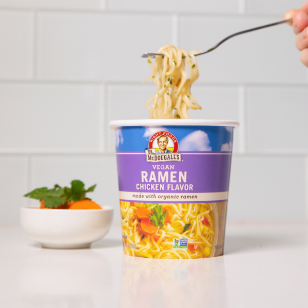 Dr. McDougall's Right Foods Vegan Chicken Ramen Noodle Soup Cup