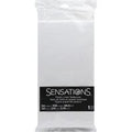 Sensations Tablecover, Plastic Lined, White️