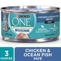 Purina ONE Grain Free, Natural Senior Pate Wet Cat Food, Vibrant Maturity 7+ Chicken & Ocean Whitefish Recipe