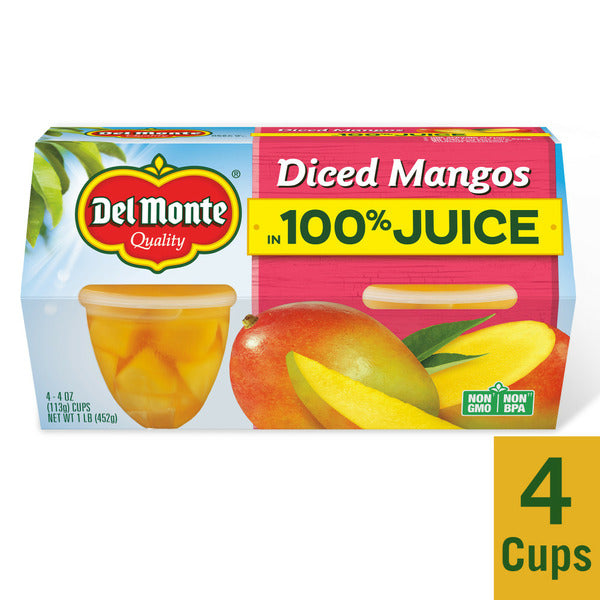 Del Monte Diced Mangos in Light Syrup