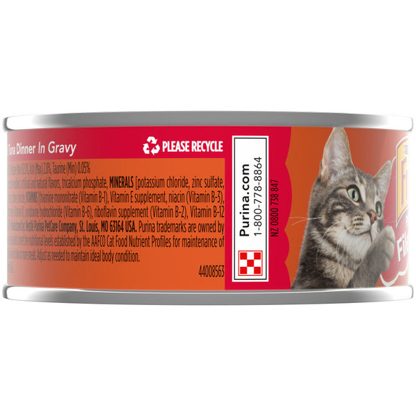 Purina Friskies Gravy Wet Cat Food, Prime Filets Chicken & Tuna Dinner in Gravy