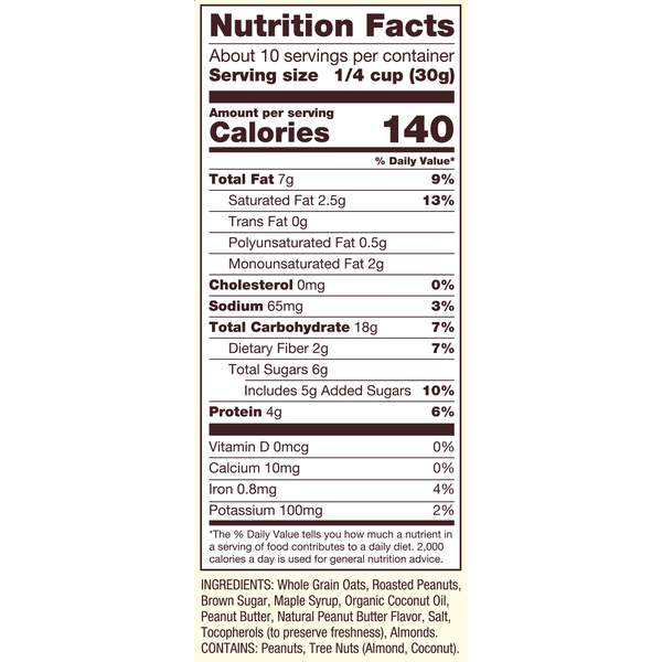 Bob's Red Mill Homestyle Granola, Peanut Butter