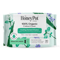 The Honey Pot Company 100% Organic Cotton Cover Cooling Herbal Infusion Regular Liners