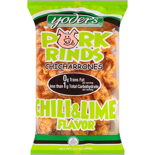 Yoder's Pork Rinds, Chili & Lime Flavor