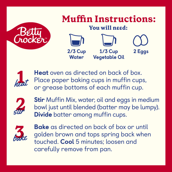 Betty Crocker Chocolate Chip Muffin and Quick Bread Mix
